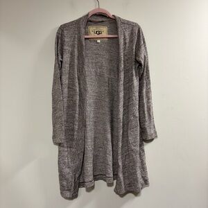 UGG Heathered Gray Knit Cardigan Sweater